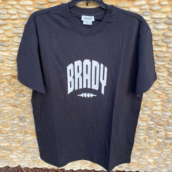 NWT New BRADY by Tom Brady Brand Black Short Sleeve T-Shirt. Medium NFL Football - Picture 4 of 12